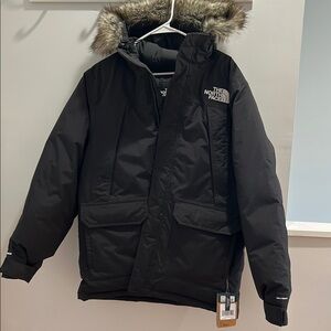The North Face Black Parka with Fur Hood